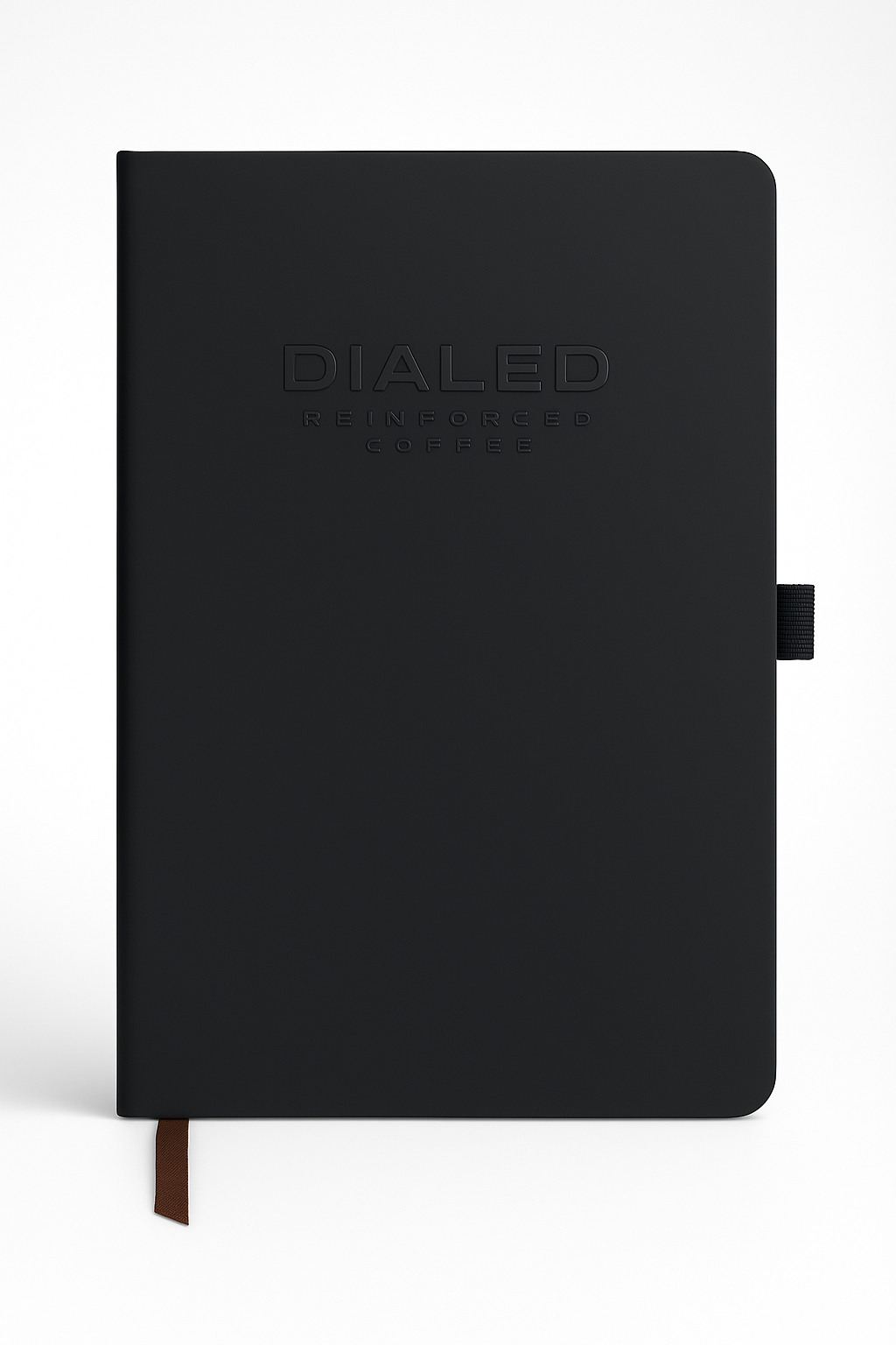 DIALED daily planning notebook with soft-touch cover